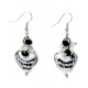 Boucles d'oreilles perles et coeur