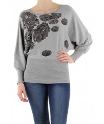 Pull chauve-souris fleurs Ciao Milano