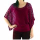 Pull chauve-souris crochet