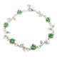 Bracelet fantaisie roses vert