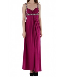 Robe de soirée longue fushia