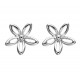 Boucles d'oreilles petite fleur argent